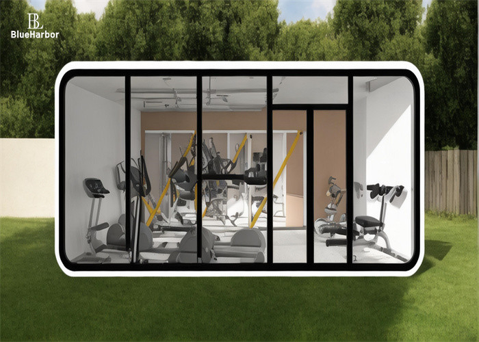 Leichte Stahlstruktur Raumkapsel Haus für Fitnessstudio Apple Cabin Büro