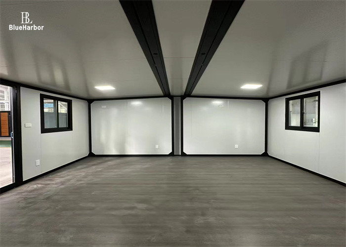 Stahl / Aluminium Doppelflügel Erweiterbares Prefab Haus für Wohnraum Einfache und schnelle Installation Erweiterbar von 18 bis 60 Quadratmetern